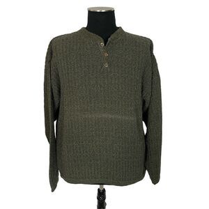 Vintage‎ Bill Blass Green Knit Sweater - Men’s L